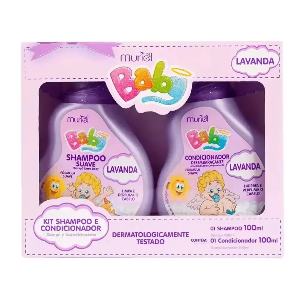 Kit Shampoo + Condicionador Muriel Baby Lavanda 100ml