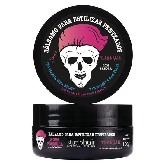 Balsamo Para Estilizar Penteados Tranças Studio Hair 120G