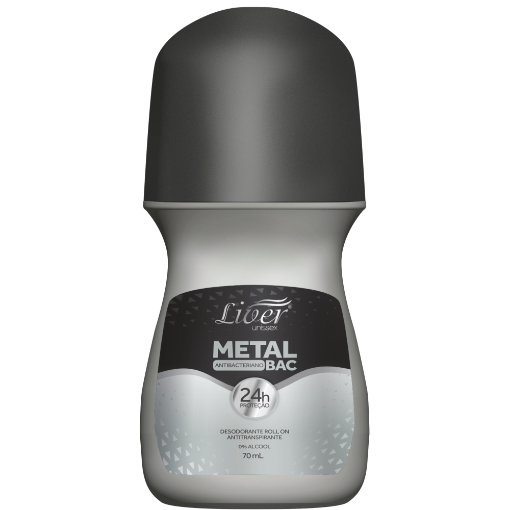 Desodorante Liver Rollon Unissex Metal 70ml
