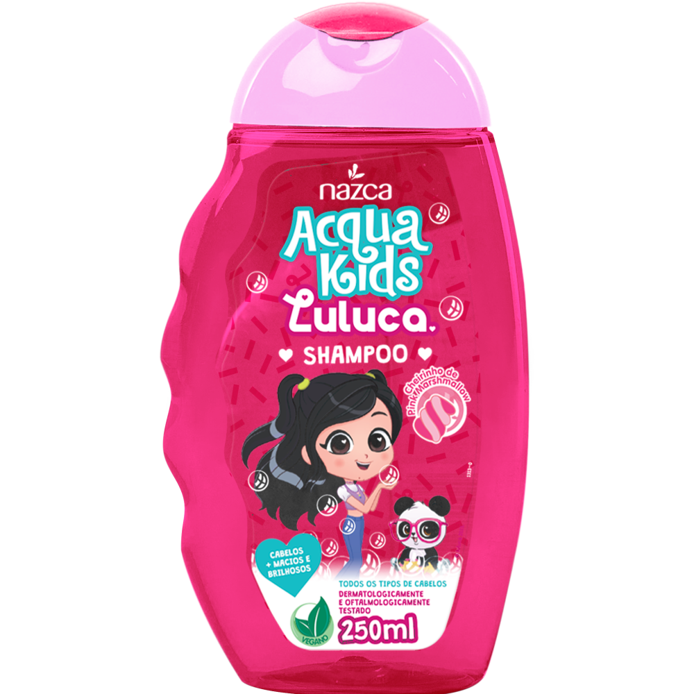 Shampoo Acqua Kids Luluca Todos Os Tipos De Cabelo 250ml