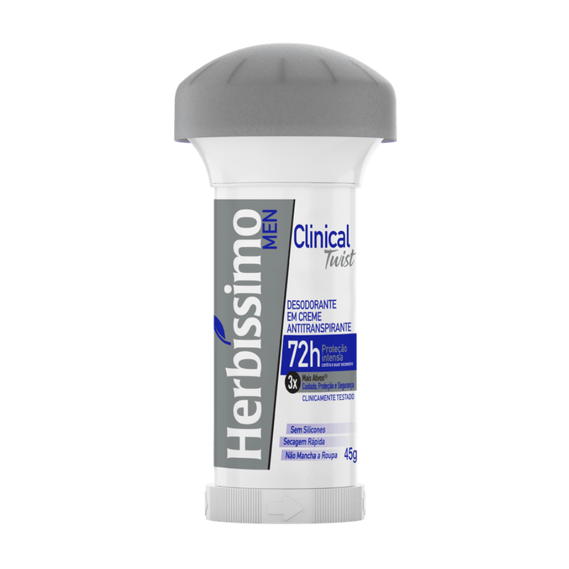 Desodorante Creme Herbíssimo Men Twist Clinical 45G