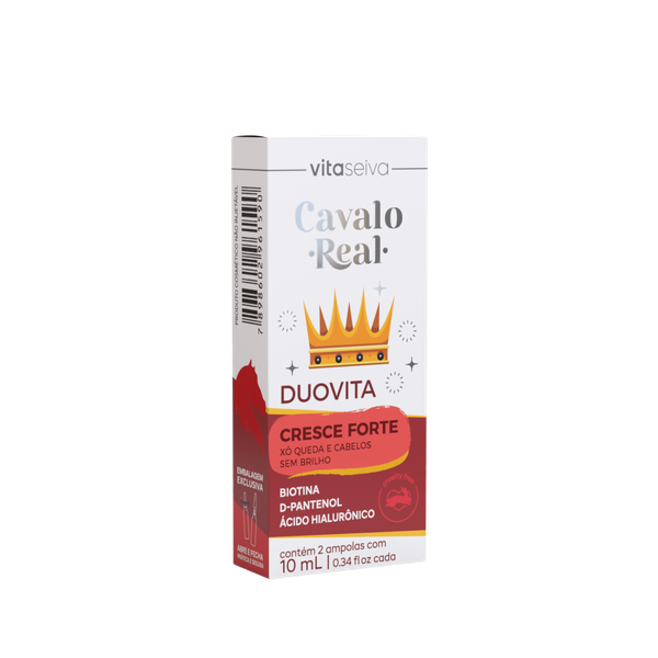 Tratamento Capilar Vita Seiva Cavalo Real Duovita Com 2 Ampolas de 10ml