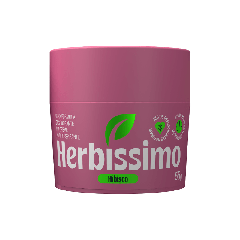Desodorante Creme Herbíssimo Bioprotect Hibisco 55G