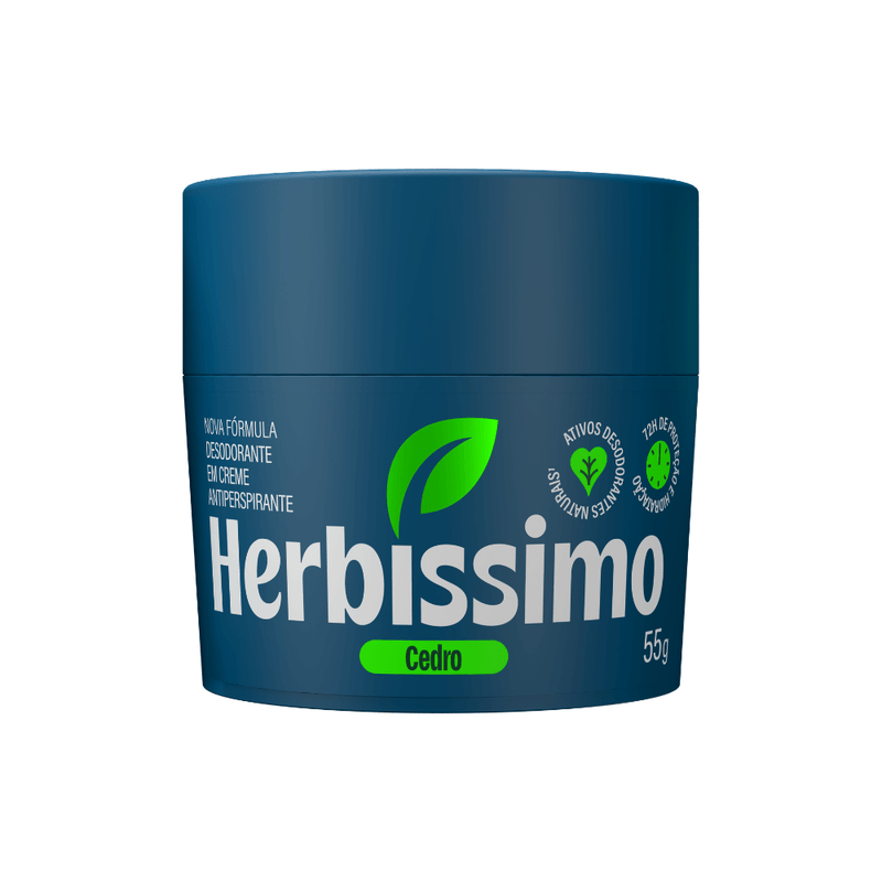 Desodorante Creme Herbíssimo Bioprotect Cedro 55G