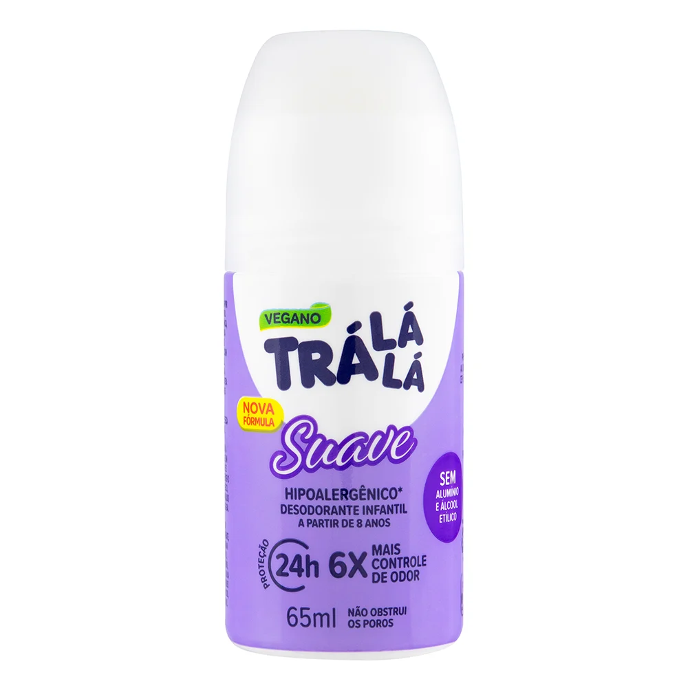 Desodorante Roll-On Tra Lá Lá 65ml Suave