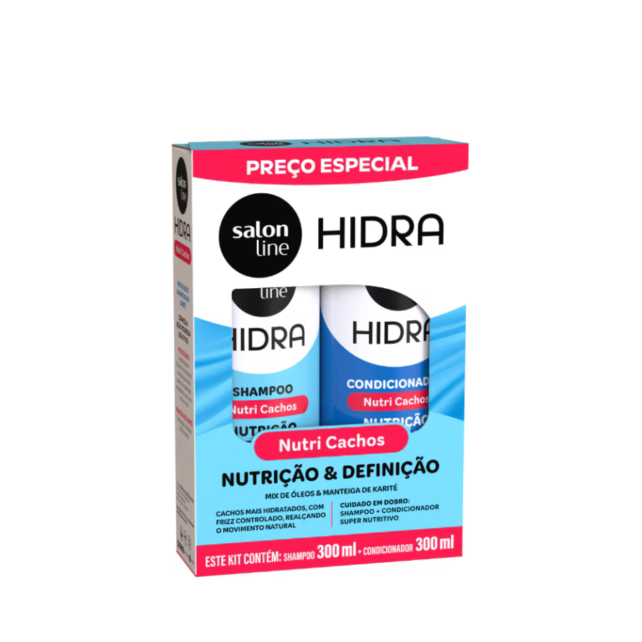 Kit Shampoo + Condicionador Salon Line Hidra Nutrição E Definição 300ml