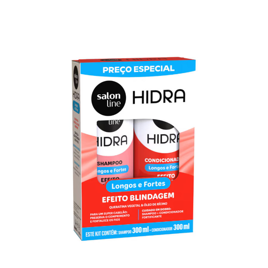 Kit Shampoo + Condicionador Salon Line Hidra Longos E Fortes 300ml