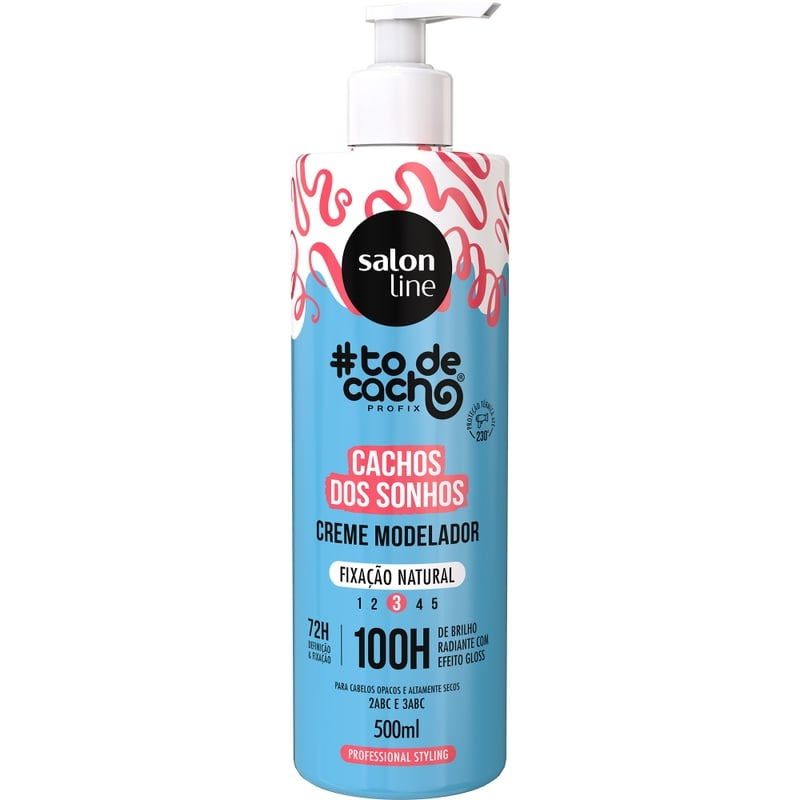 Creme Modelador Salon Line #Todecacho Cacho Dos Sonhos Fixação Natural 500ml