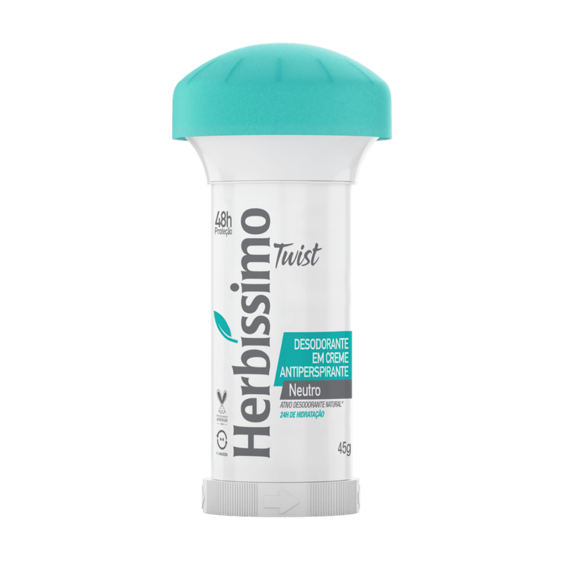 Desodorante Creme Herbíssimo Twist Neutro 45G