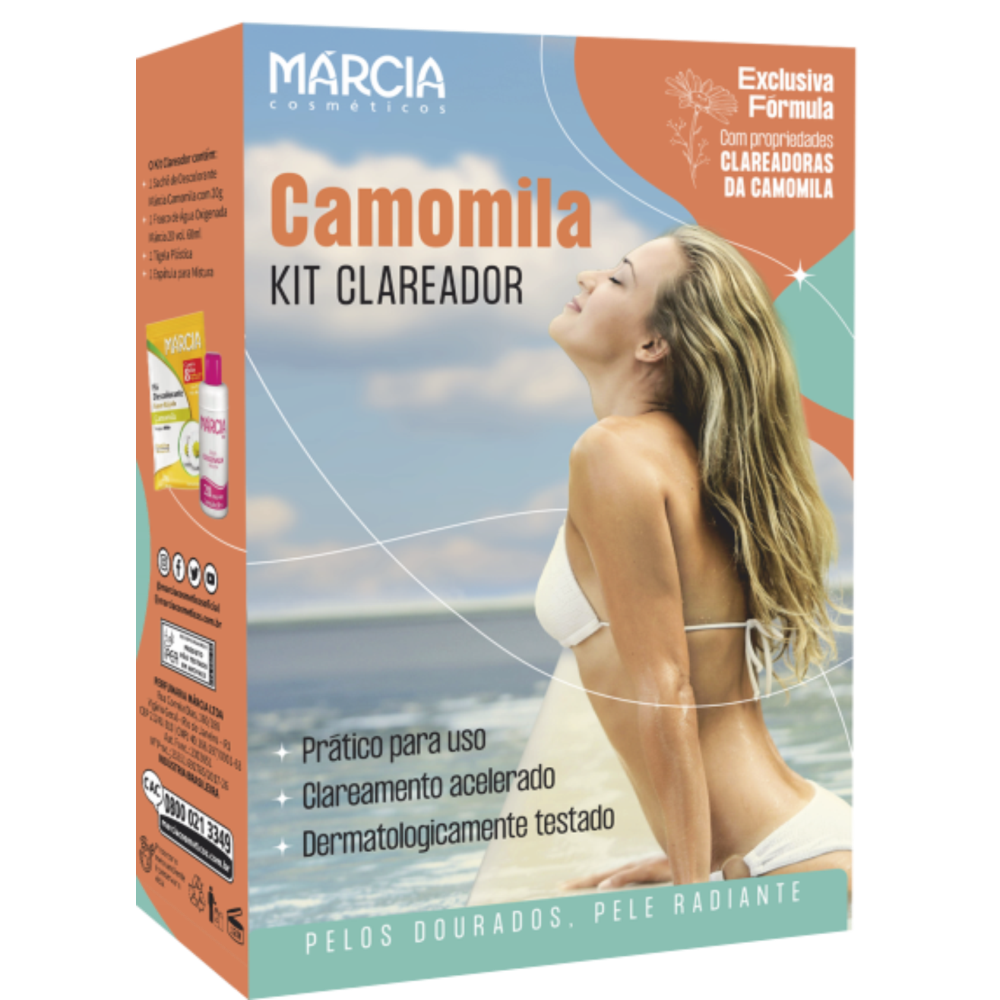 Kit Marcia Clareador Camomila 20g
