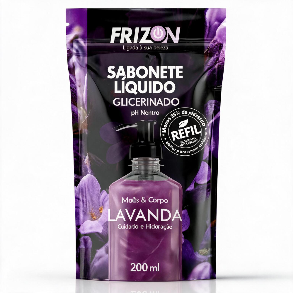 Sabonete Líquido Frizon Lavanda 200ml Refil