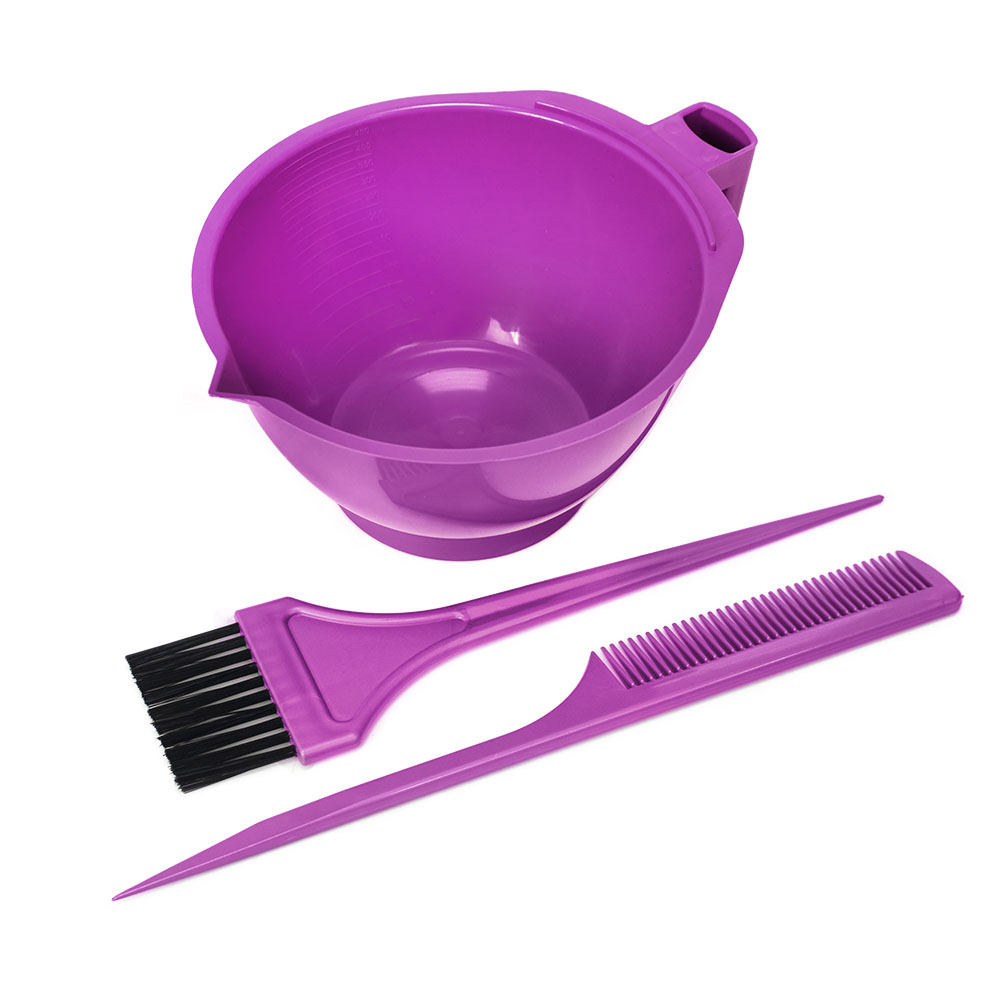 Kit Tintura Santa Clara Rosa (Tigela + Pincel + Pente Cp) Ref. 5953