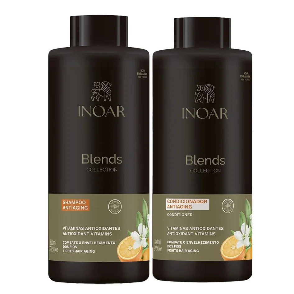 Kit Shampoo + Condicionador Inoar Blends 800ml