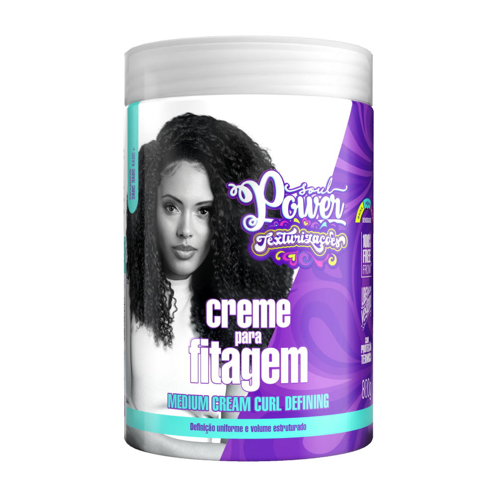 Creme Para Pentear Soul Power Texturizações Fitagem Medium Curl Defining 800G