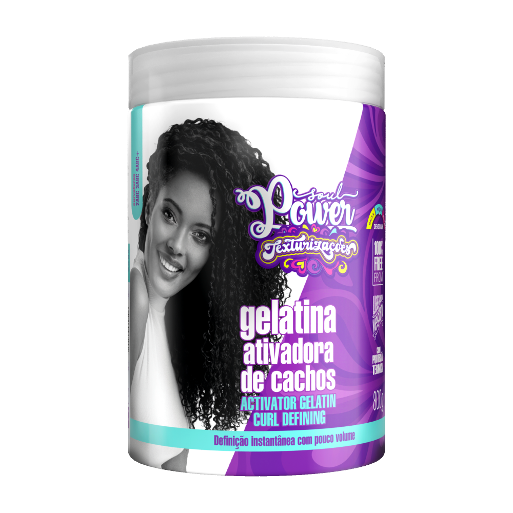 Gelatina Soul Power Texturizações Ativadora De Cachos 800G