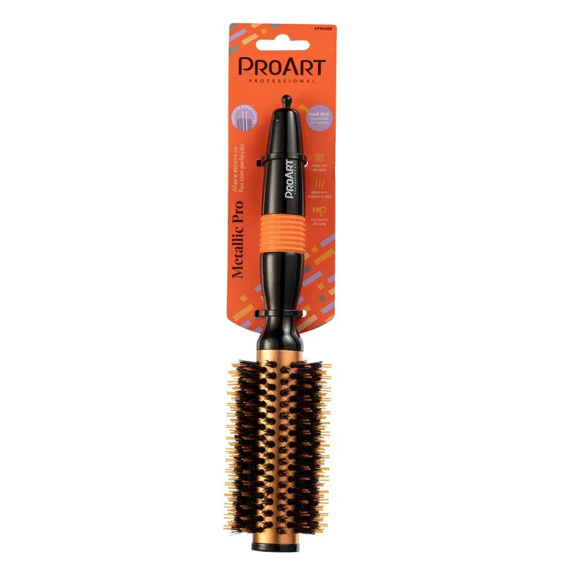 Escova Proart Metallic Profissional Amarela 25mm Ref. EPM14B
