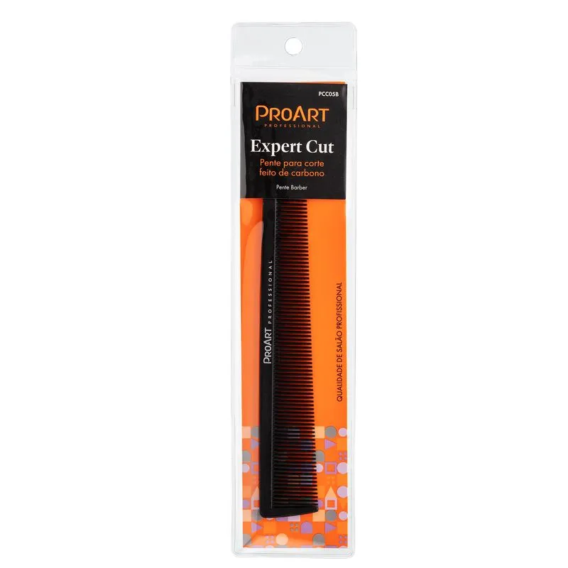 Pente Proart Expert Cut Carbono Para Barbeiro Ref. PCC05B