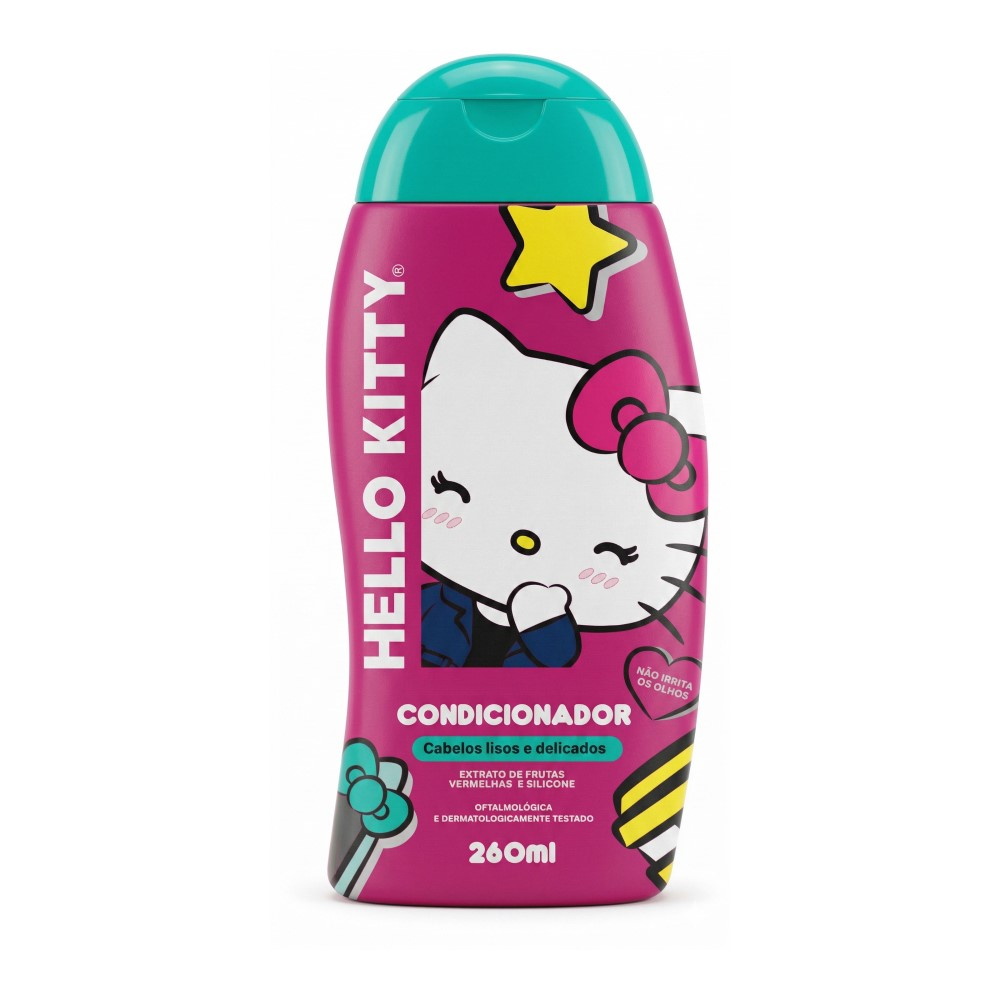 Condicionador Hello Kitty Cabelos Lisos Delicados 260ml