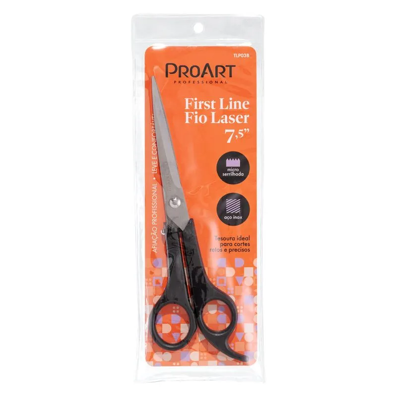 Tesoura de Cabeleleiro Proart First Line Fio Laser N7,5 Ref. TLP03B