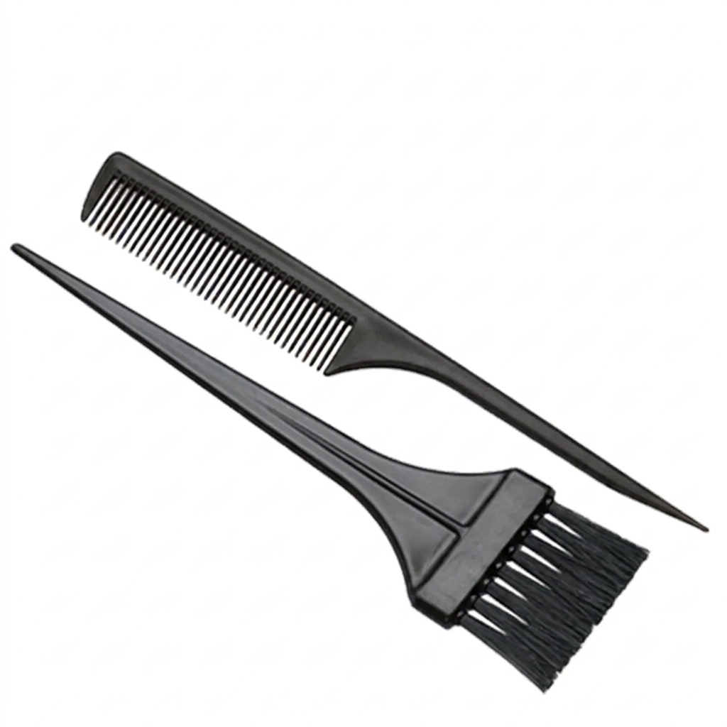 Kit Tintura Santa Clara Simples Preto (Pincel + Pente) Ref. 5955