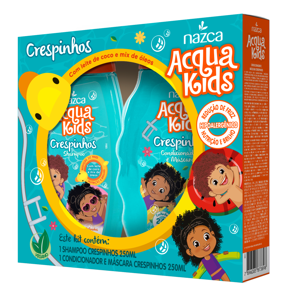 Kit Shampoo + Condicionador Acqua Kids Crespinhos 250ml