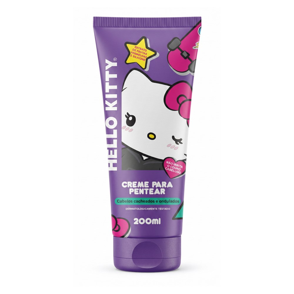 Creme De Pentear Hello Kitty Cacheados 200ml