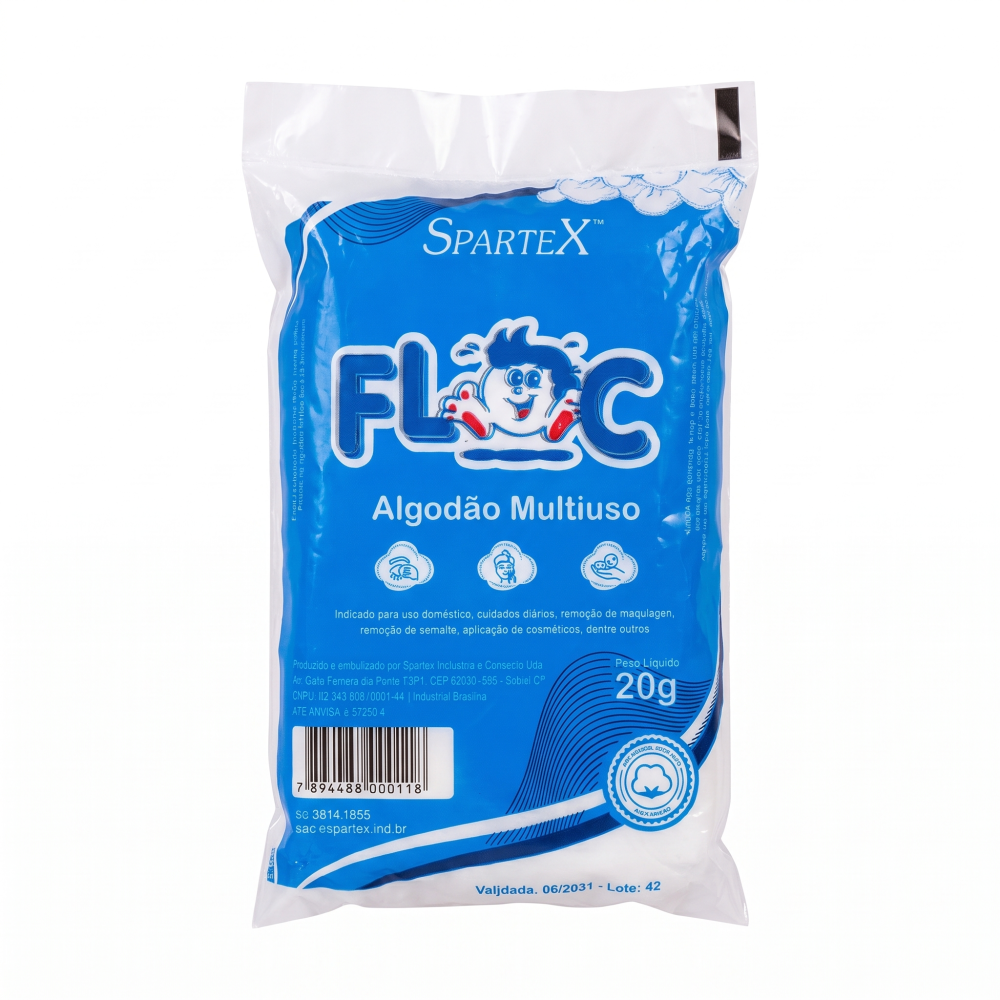 Algodão Spartex Floc Multiuso 20g