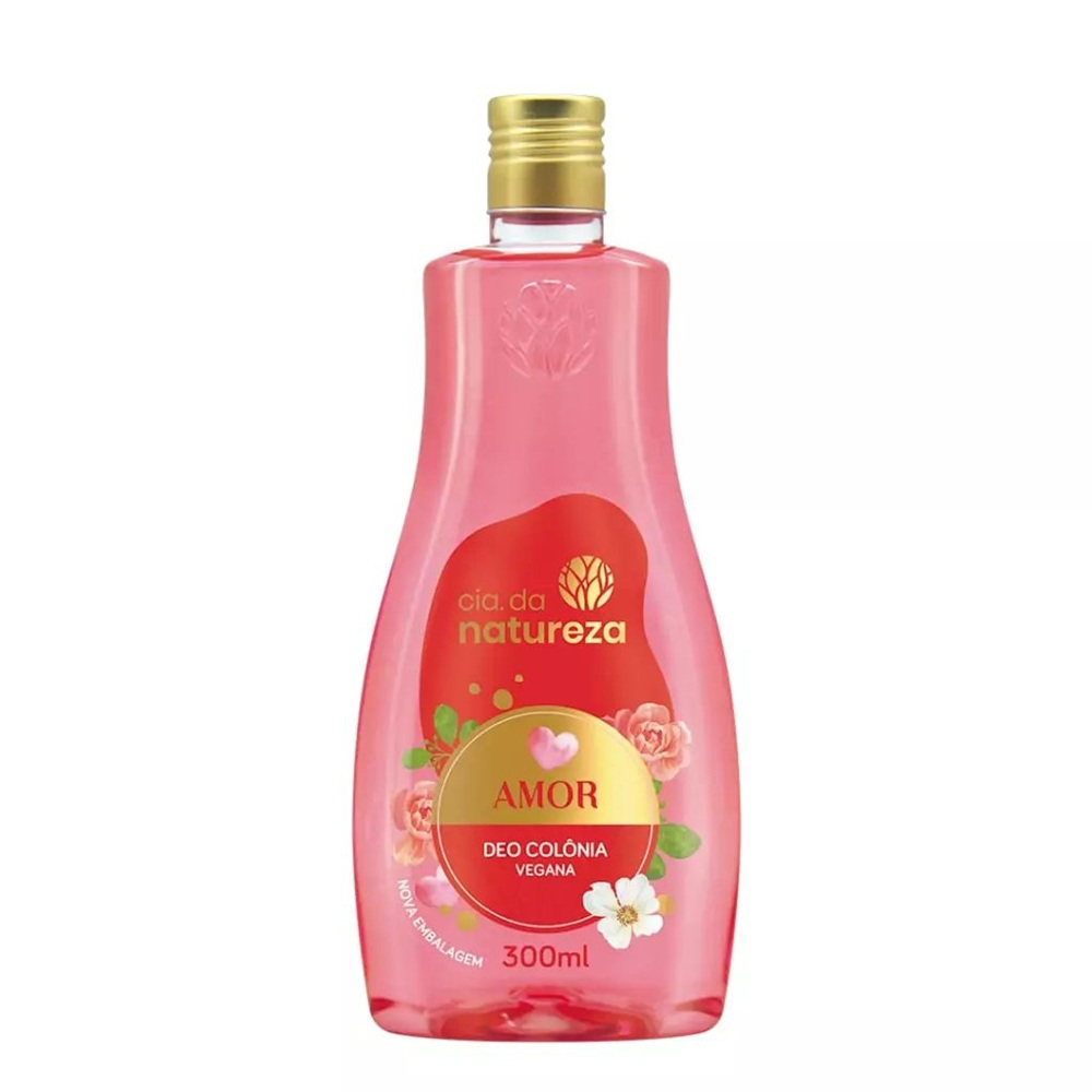 Desodorante Colônia Vegana Cia Da Natureza Amor 300ml