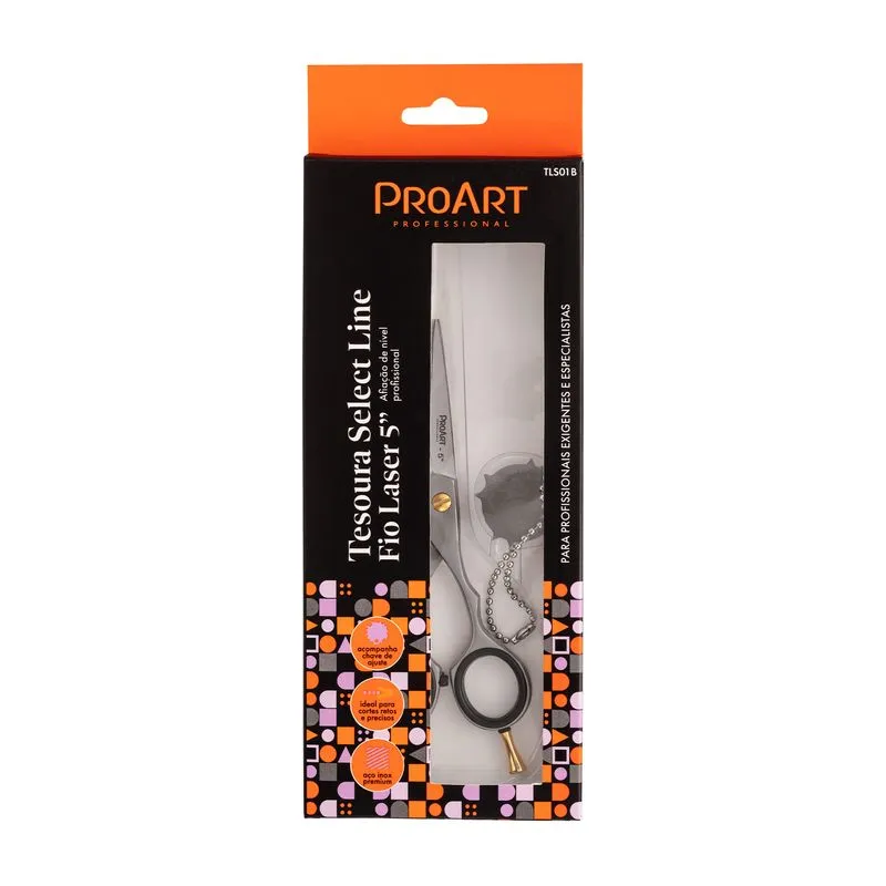 Tesoura de Cabeleleiro Proart First Line Fio Laser N5 Ref. TLS01B