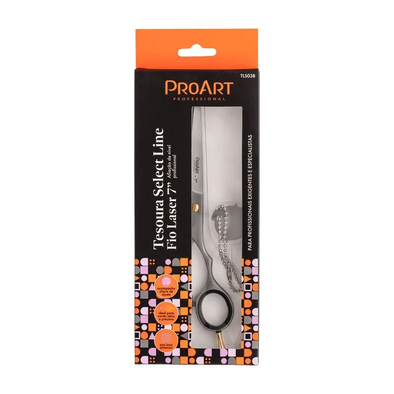 Tesoura de Cabeleleiro Proart First Line Fio Laser N7 Ref. TLS03B