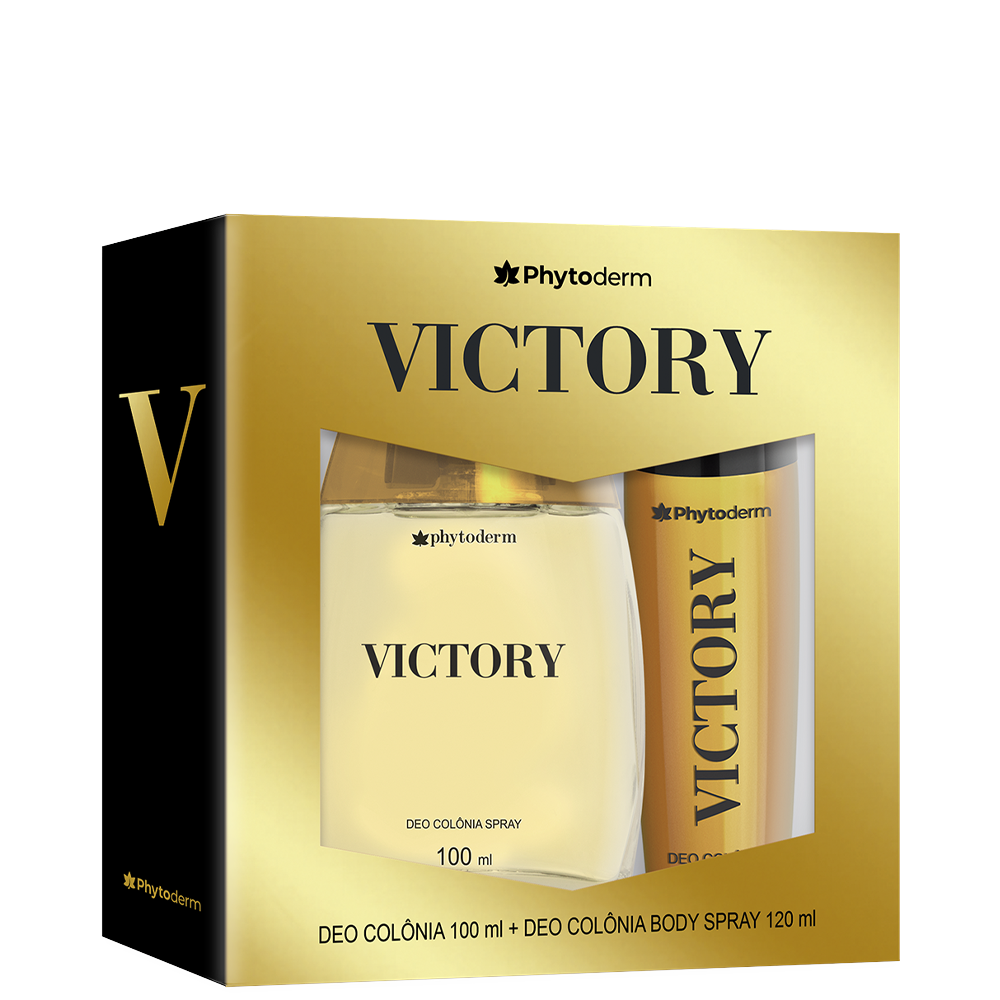 Kit Deo Côlonia 100ml + Body Splash Victory 120ml Phytoderm  Victory