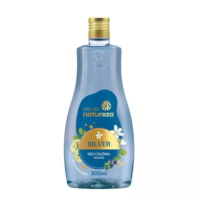 Desodorante Colônia Vegana Cia Da Natureza Silver 300ml