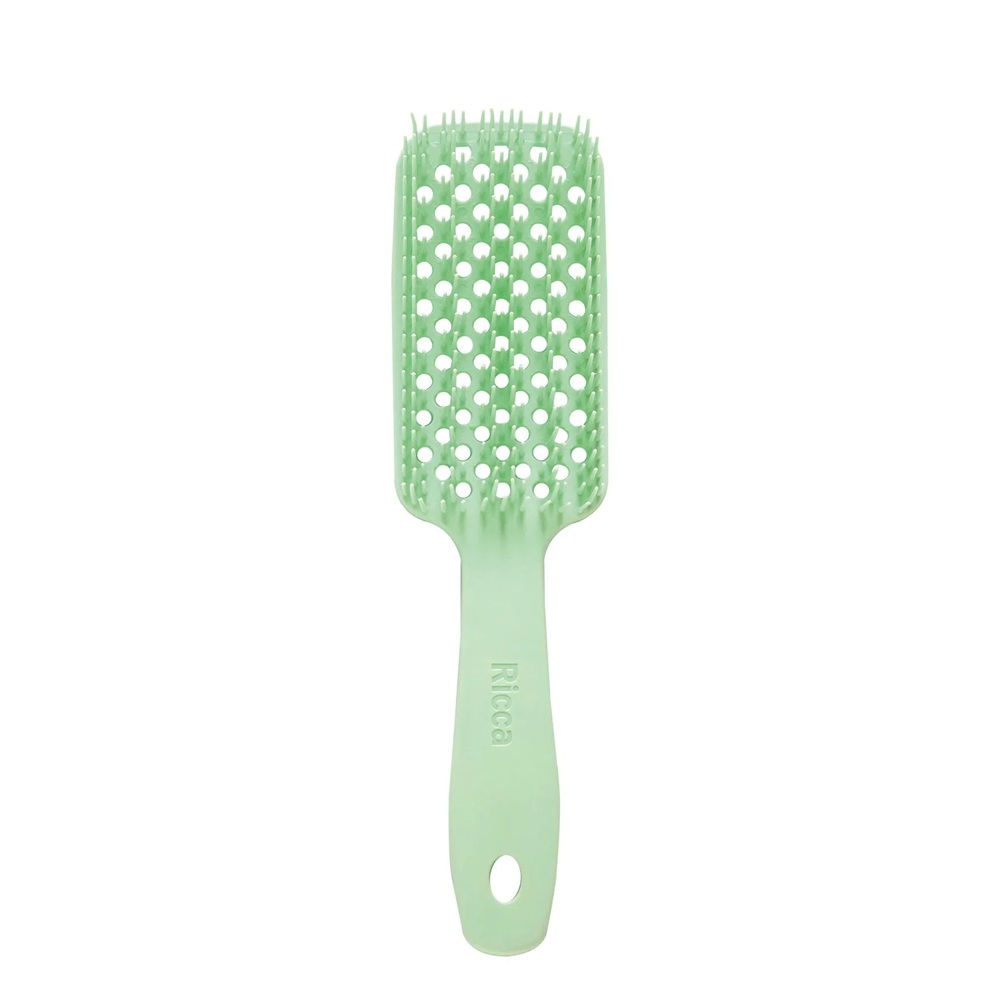 Escova de Cabelo Ricca Belliz Flex Candy Menta Ref. 1084.