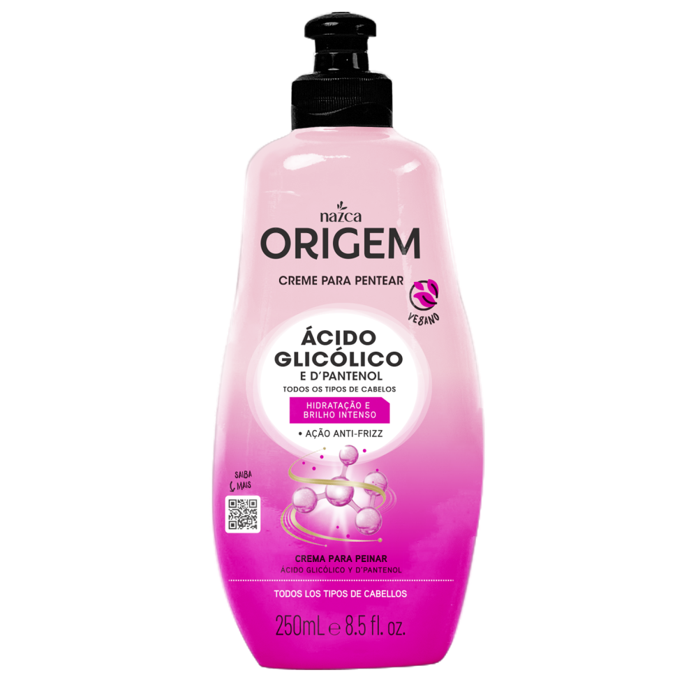 Creme Para Pentear Origem Ácido Glicólico E Dpantenol 250ml