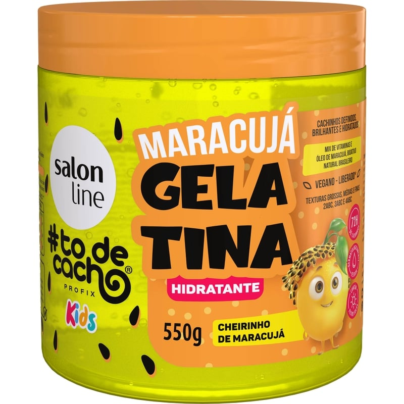 Gelatina Salon Line #Todecacho Kids Maracujá 550