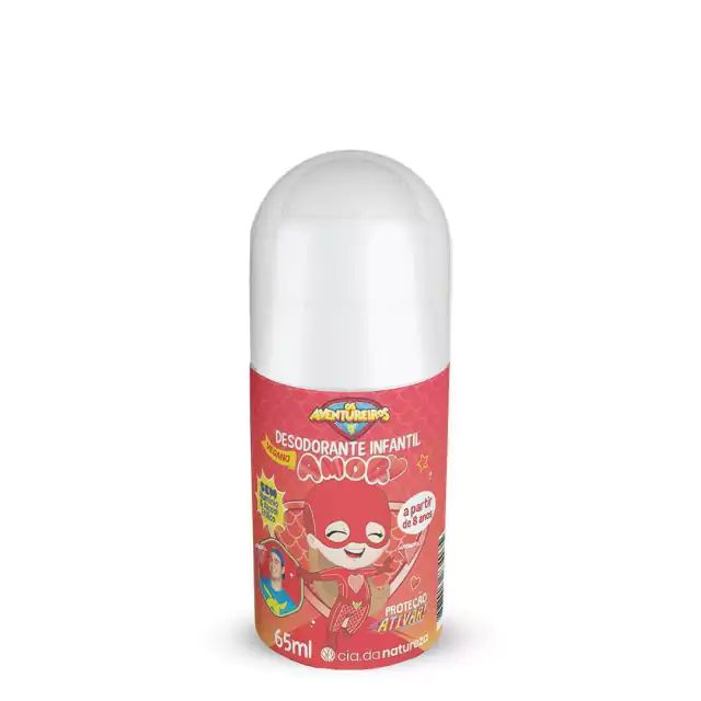 Desodorante Roll-On Cia Da Natureza Luccas Neto Amor 65ml