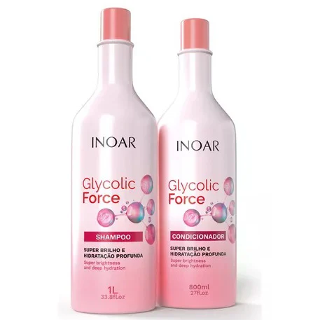 Kit Shampoo + Condicionador Inoar Glycolic Force 1L + 800ml