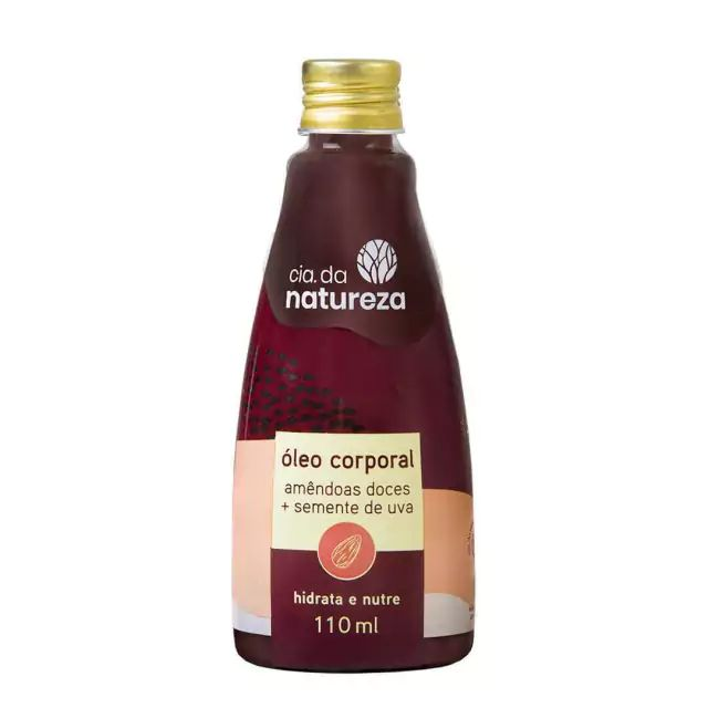 Óleo Corporal Cia Da Natureza Amêndoas Doce + Semente Da Uva 110ml