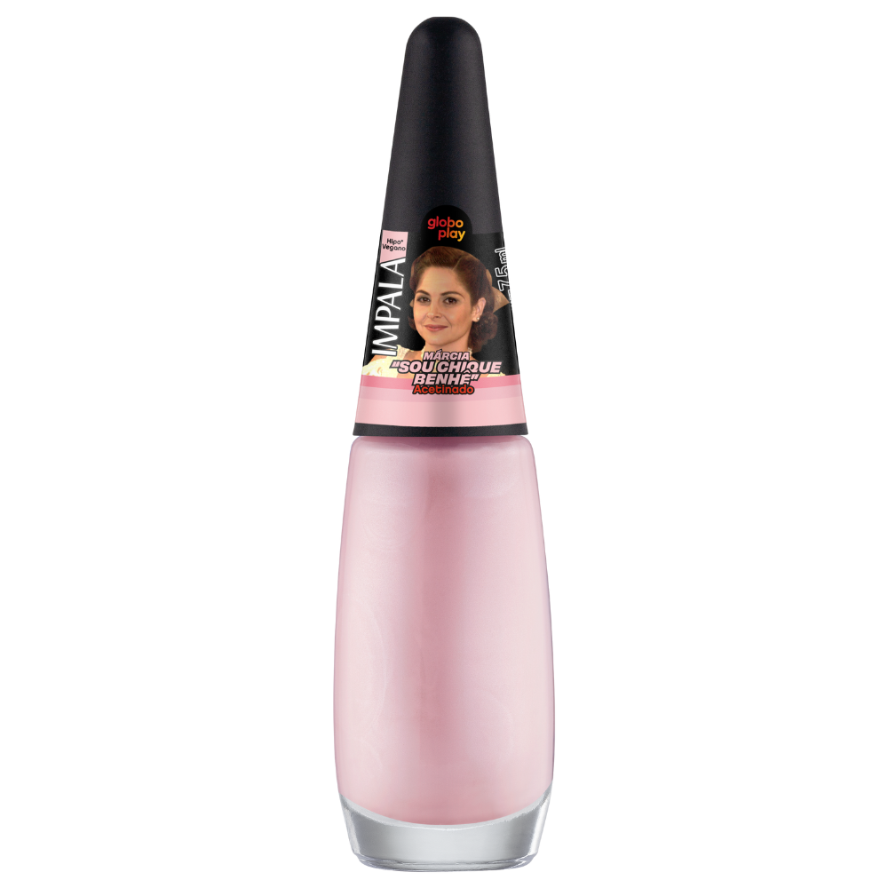 Esmalte Impala Globoplay Acetinado Márcia - Sou Chique Benhê Com 6 Unidades Ref. 991