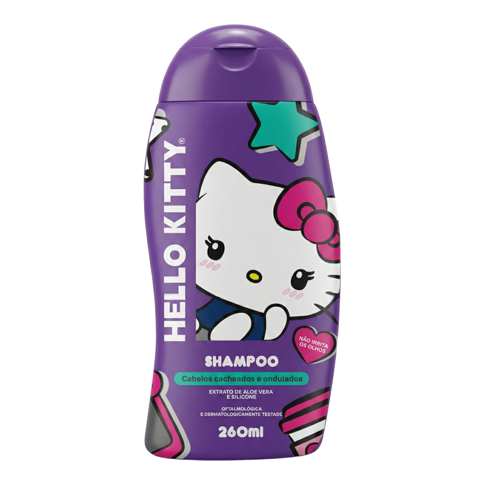 Shampoo Cia Da Natureza Hello Kitty Cabelos.Cacheados 260ml