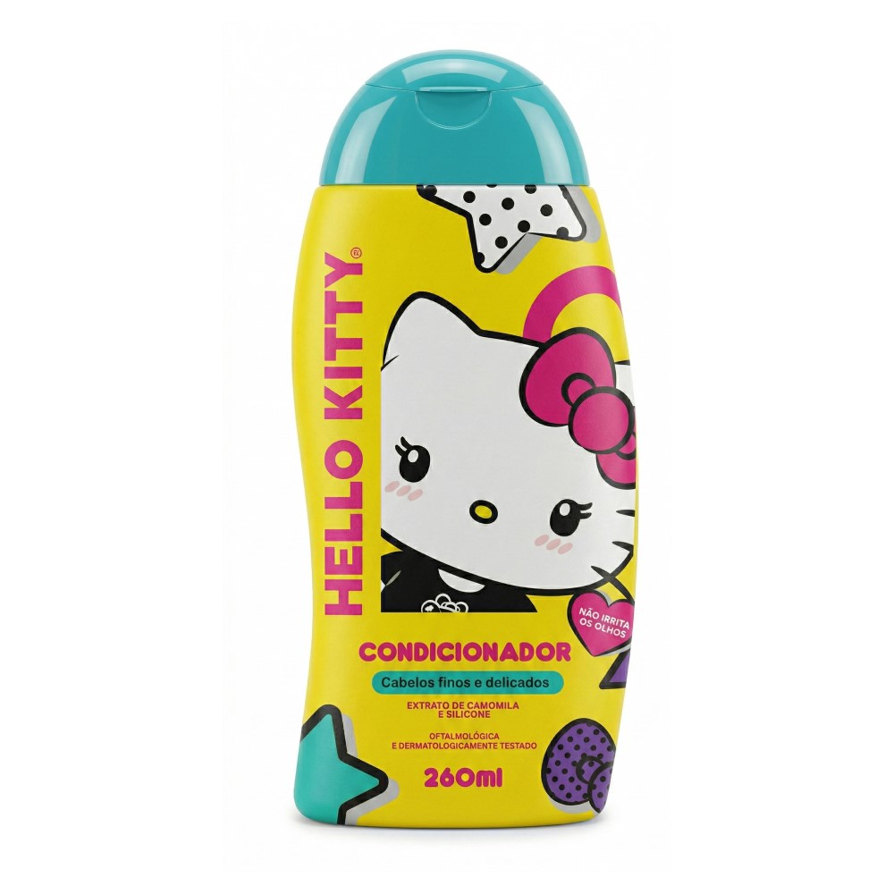 Shampoo Cia Da Natureza Hello Kitty Cabelos Finos E Claros 260ml