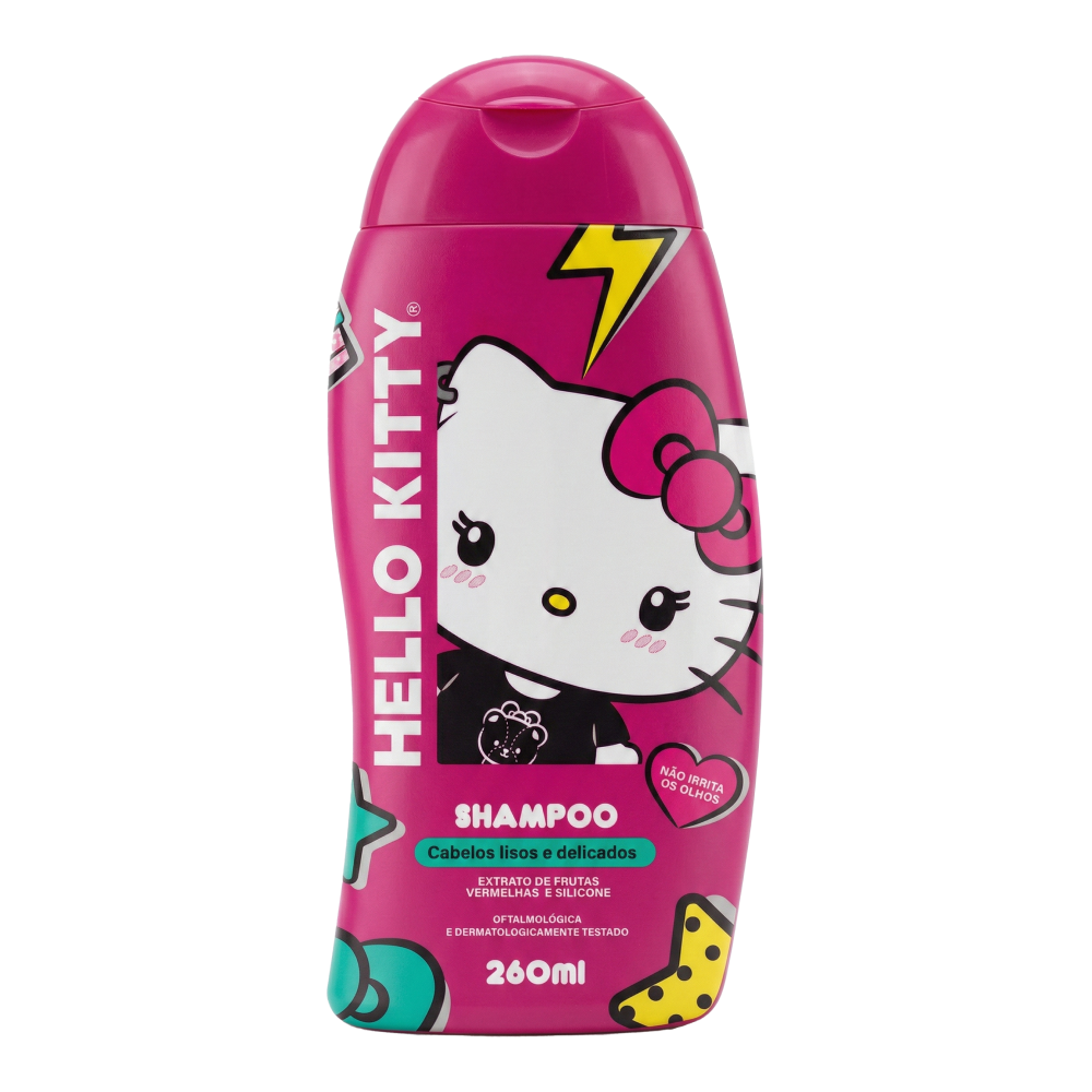 Shampoo Cia Da Natureza Hello Kitty Cabelos Lisos E Delicados 260ml