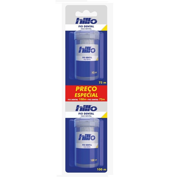 Kit Fio Dental Hillo 100M + Fio Dental Hillo 75M
