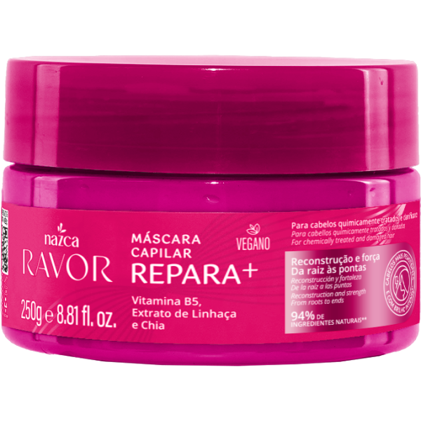 Máscara De Tratamento Nazca Ravor Reconstrução 250G