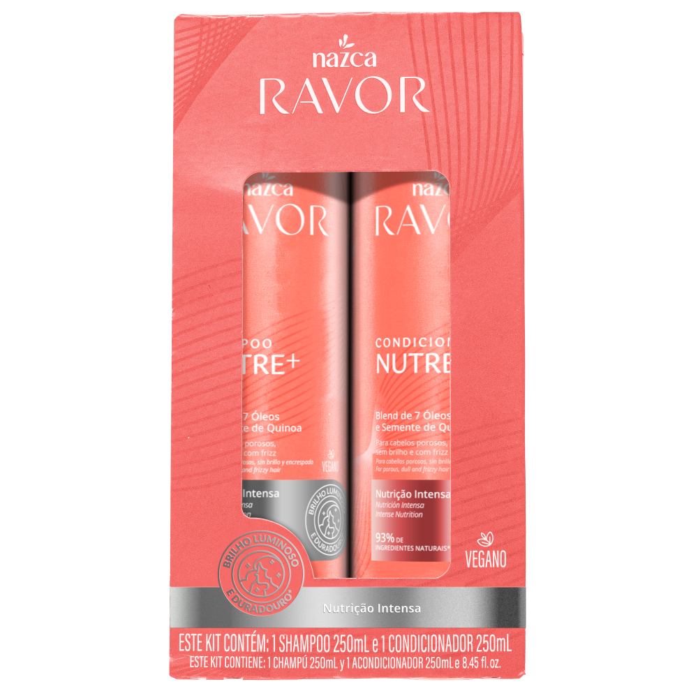 Kit Shampoo + Condicionador Nazca Ravor Nutrição 250ml