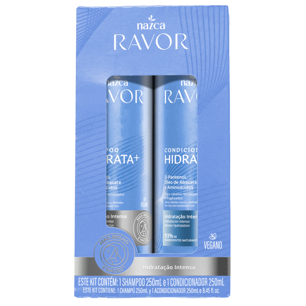 Kit Shampoo + Condicionador Nazca Ravor Hidratação 250ml