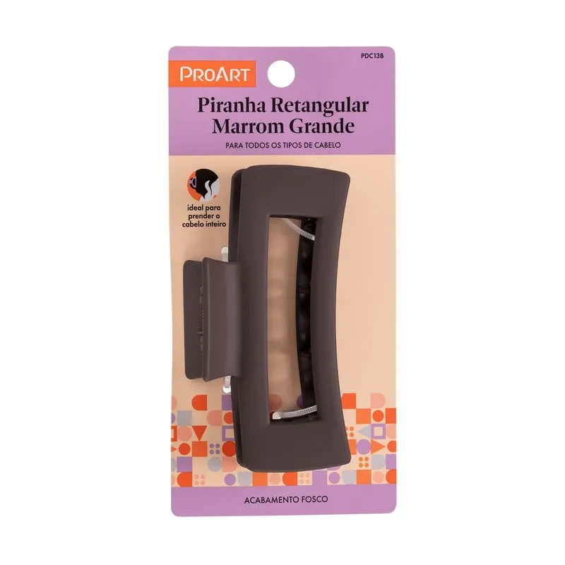 Piranha Proart Retangular Grande Marrom Ref. PDC13B