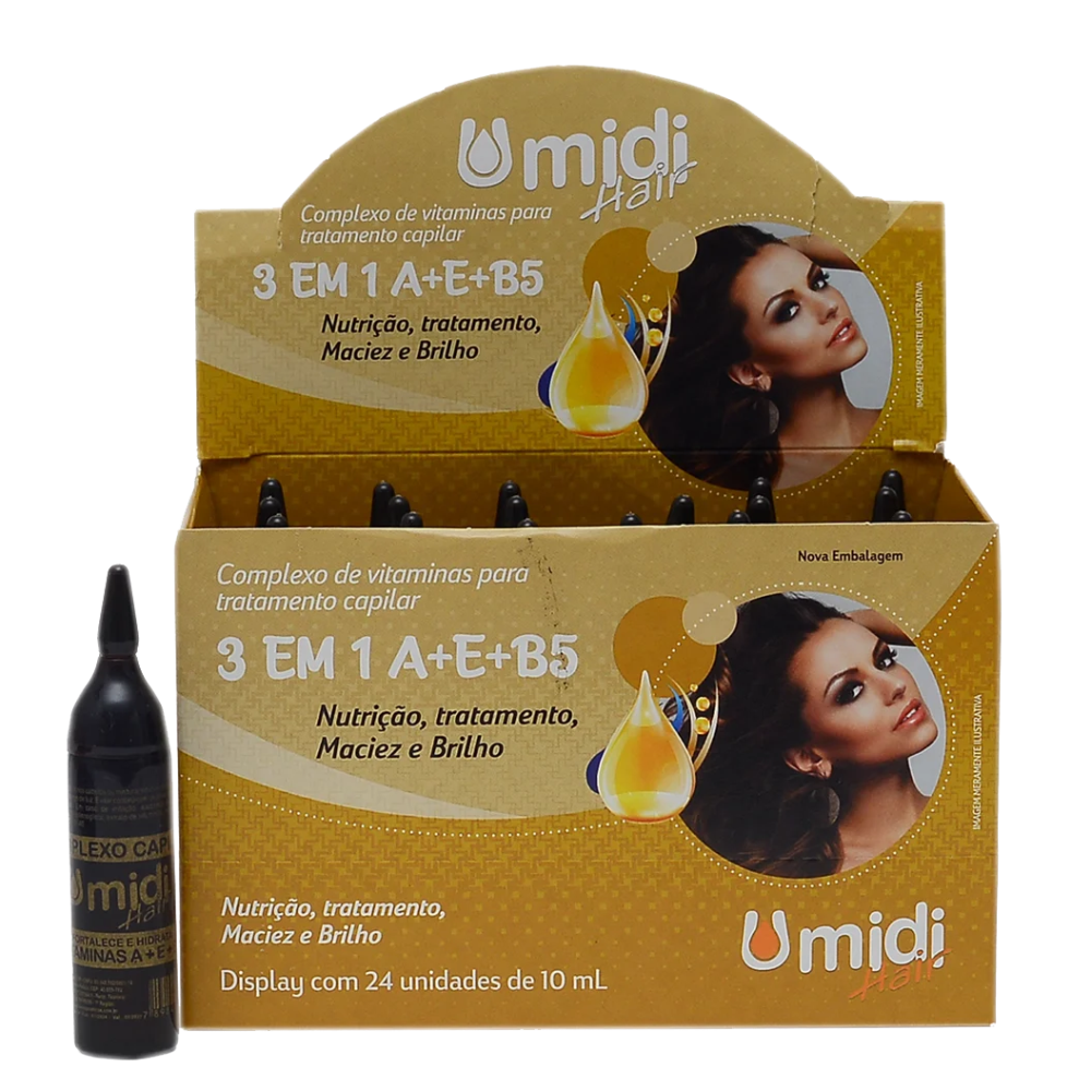 Vitamina Capilar Umidi Hair 3 Em 1 10ml - Display Com 24 Unidades