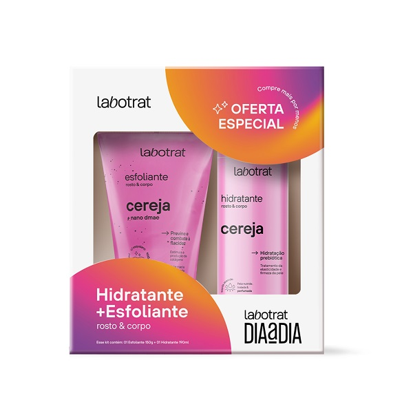 Kit Esfoliante + Hidratante Labotrat Cereja Dia A Dia