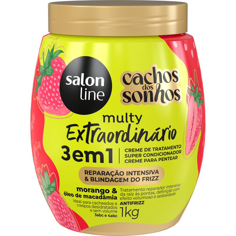 Creme De Tratamento Salon Line Cachos Dos Sonhos Multy Extraordinário Reparação 1Kg